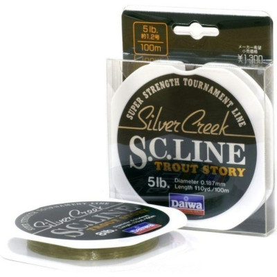 Монолеска DAIWA Silver Creek S.C. Line 3 Lb (0.144мм) - 100м